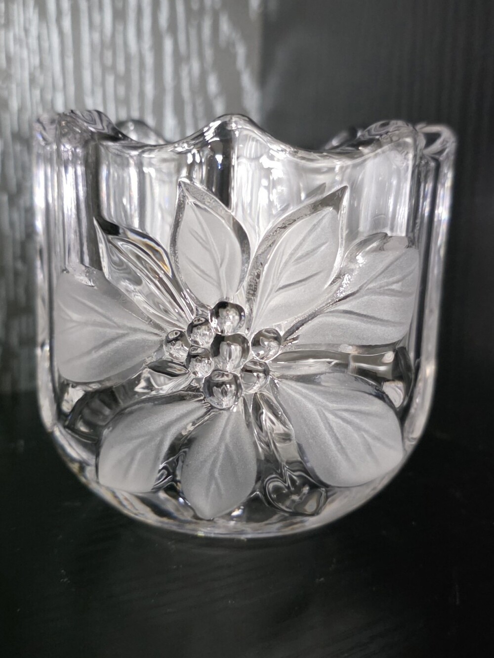 Mikasa Festive Poinsettia Votive Candle Holder